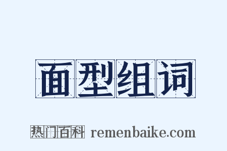 面型组词是什么意思的图片